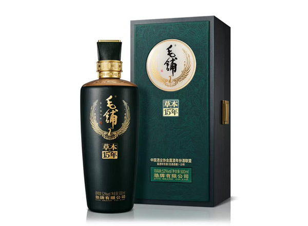 金华劲牌毛铺草本15年回收毛铺酒草本年份酒52度行情价格