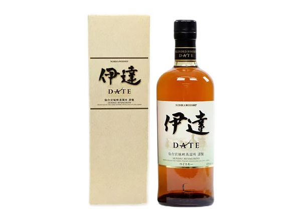 金华Nikka Date回收一甲宫城峡蒸馏所产伊达调和型威士忌行情价格