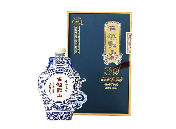 金华黄酒回收古越龙山黄酒千福花雕三十年陈酿绍兴花雕酒500ml礼盒装行情价格
